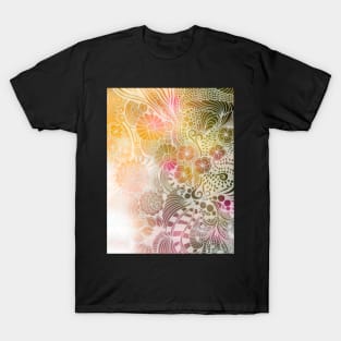 Flower Garden Lineart T-Shirt